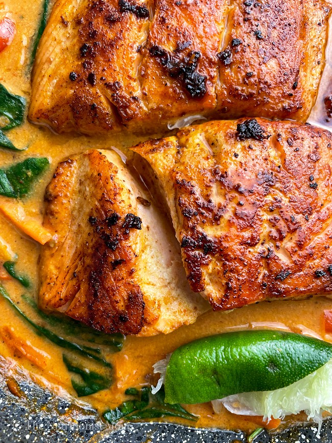 Image of Lighter Coconut Curry Salmon