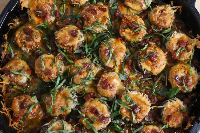 Image of Pizza Stuffed Mushrooms 