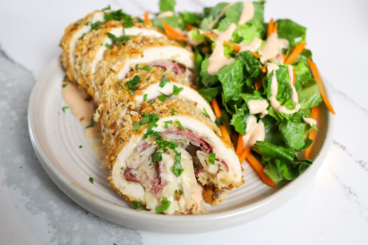 Reuben Stuffed Chicken