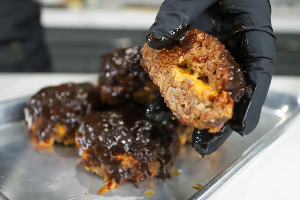 Mini Cheese Stuffed Meatloaf