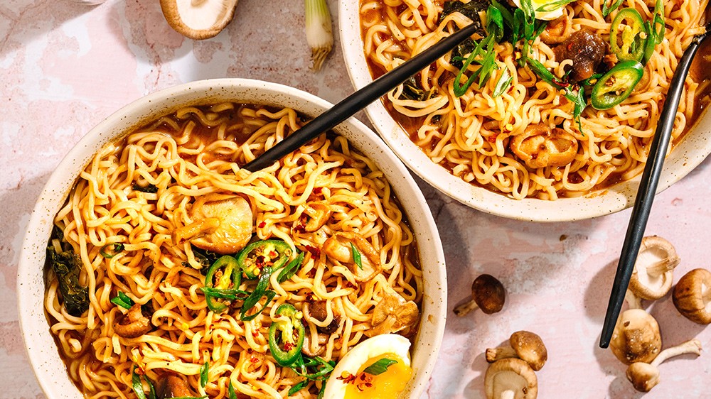 Image of Mushroom & Kale Ramen Noodles