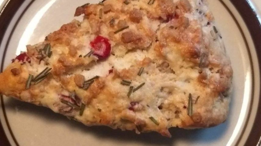 Maple Cran-Rosemary Scones