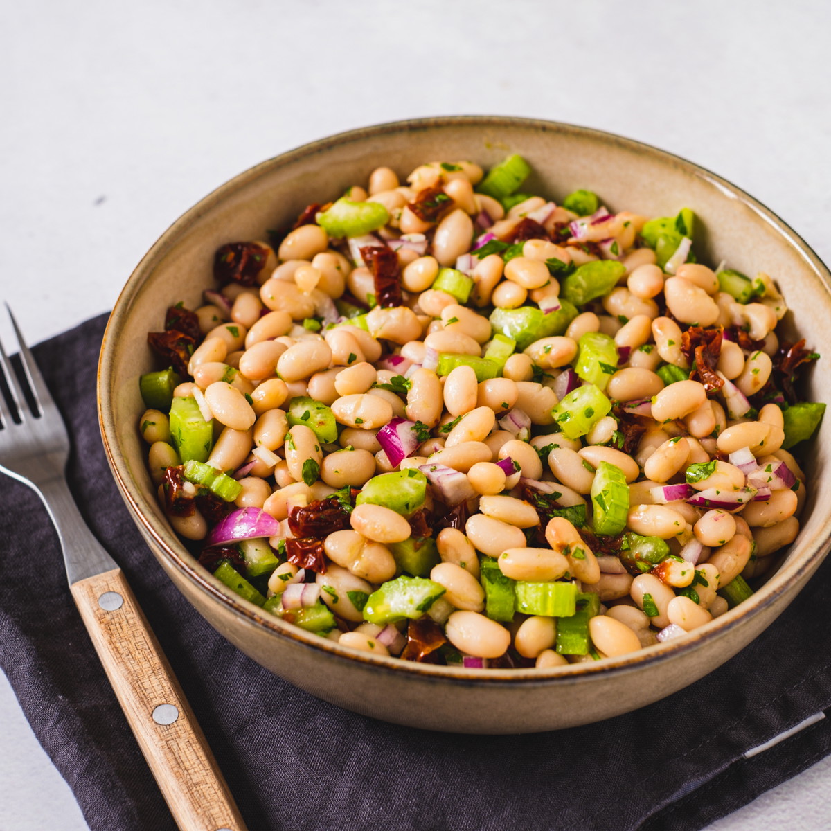 Salat mit weißen Bohnen - Insalata di fagioli bianchi