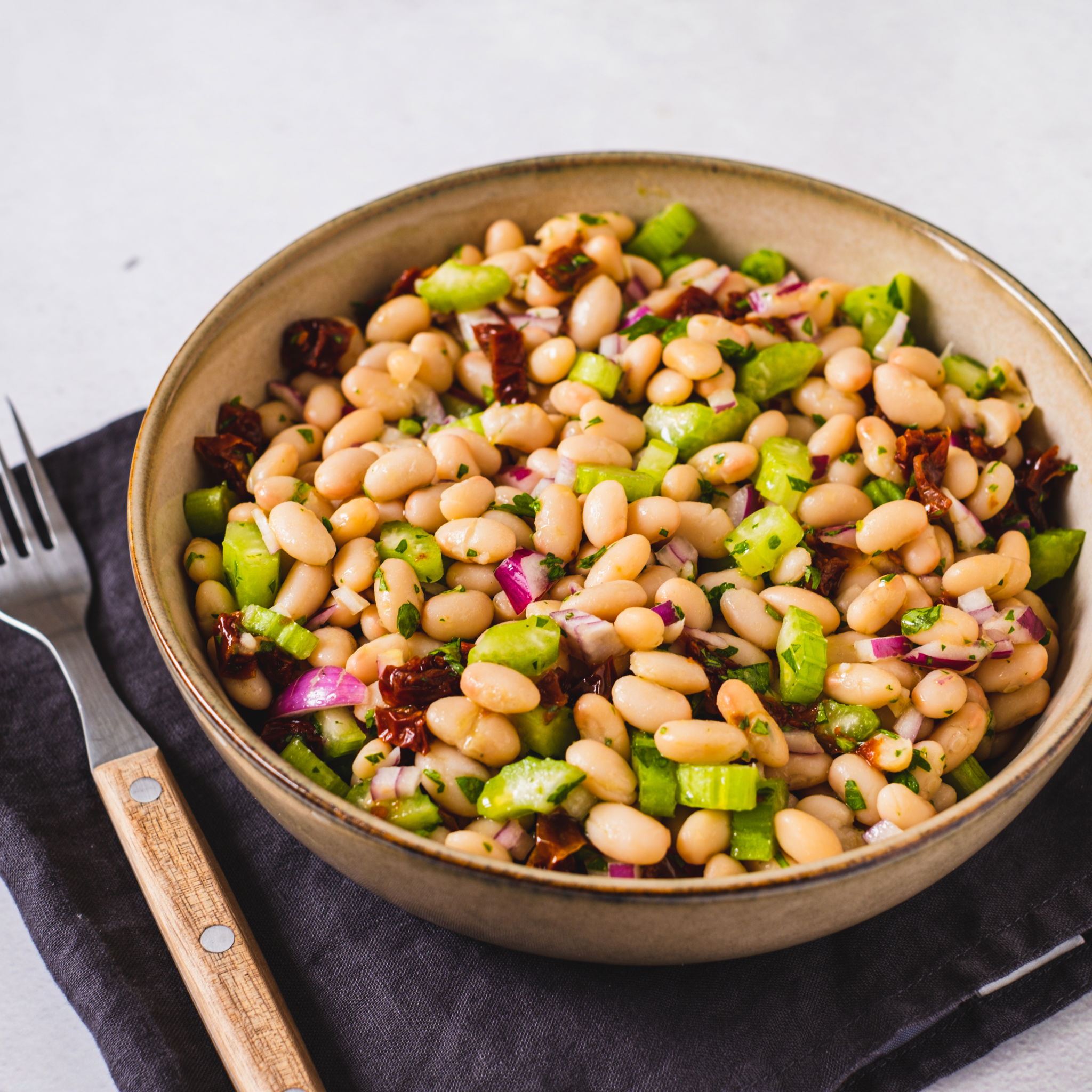 Salat mit weißen Bohnen - Insalata di fagioli bianchi – Der ...