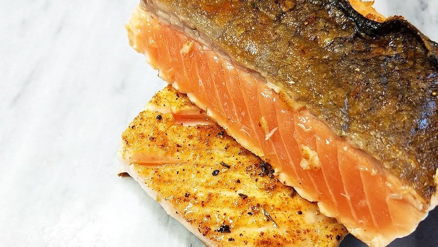 Image of Crispy Salmon with Maple Mustard