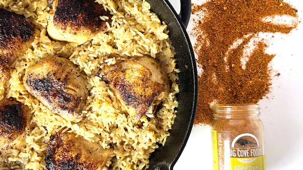 Image of Cast Iron Chicken + Rice with Egyptian Summer