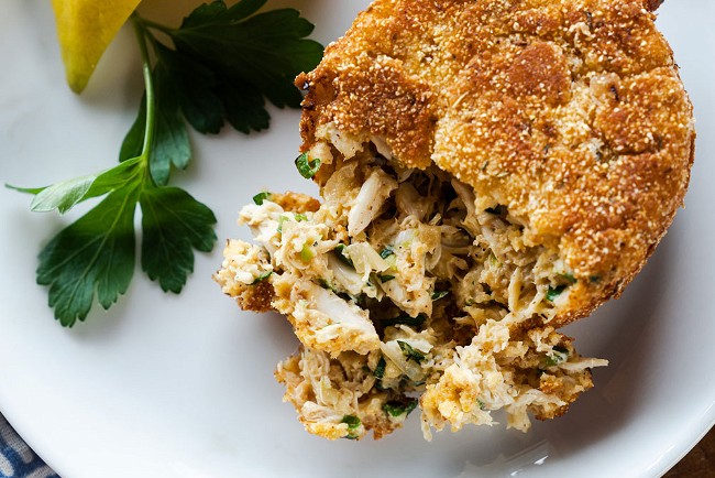 Image of Crispy Crab Cakes with Pickle Ranch Remoulade