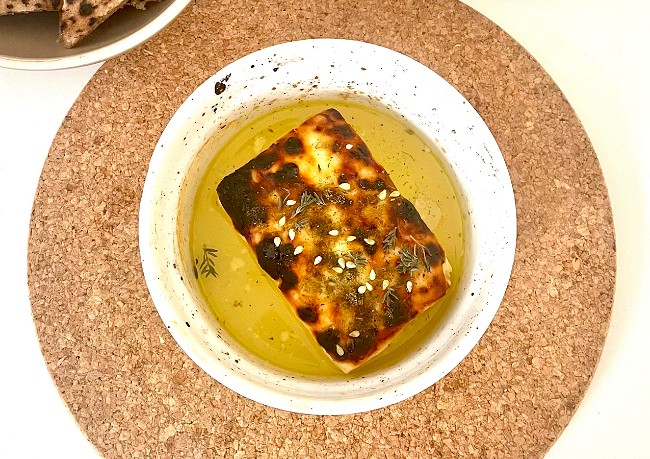 Image of Baked Feta with Olive Oil & Honey