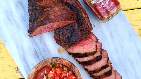 Image of Reverse Sear Smoked Tri-Tip with Fresh Salsa