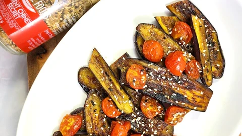 Image of Ancient Chinese Secret Eggplant and Tomatoes