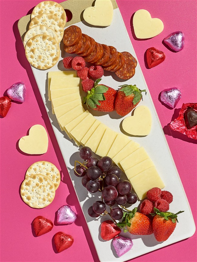 Image of Valentine's Day Cheese Board