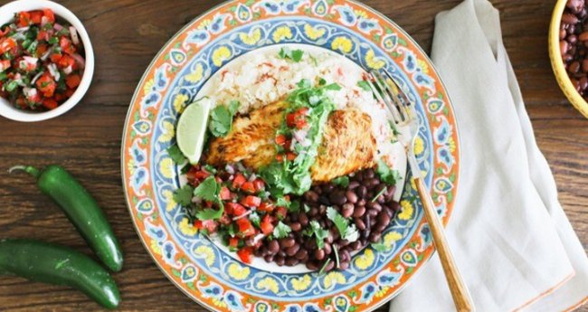 Image of Chipotle Chicken with Creamy Avocado-Lime Sauce
