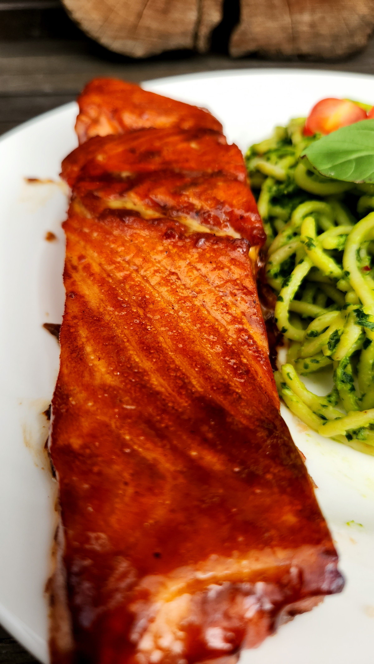 Black Honey Glazed Salmon