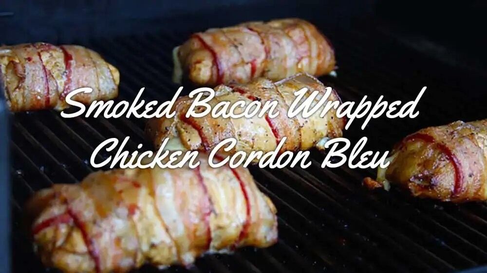 Image of Smoked Bacon Wrapped Chicken Cordon Bleu