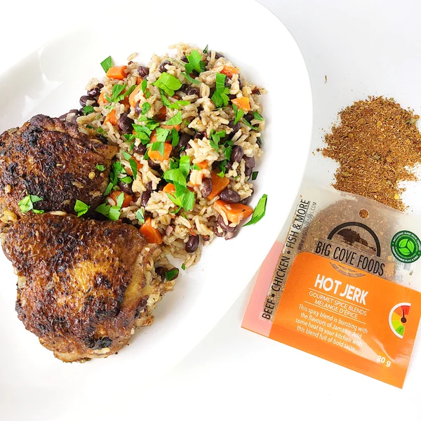 One Pot Jerk Chicken with Rice and Beans