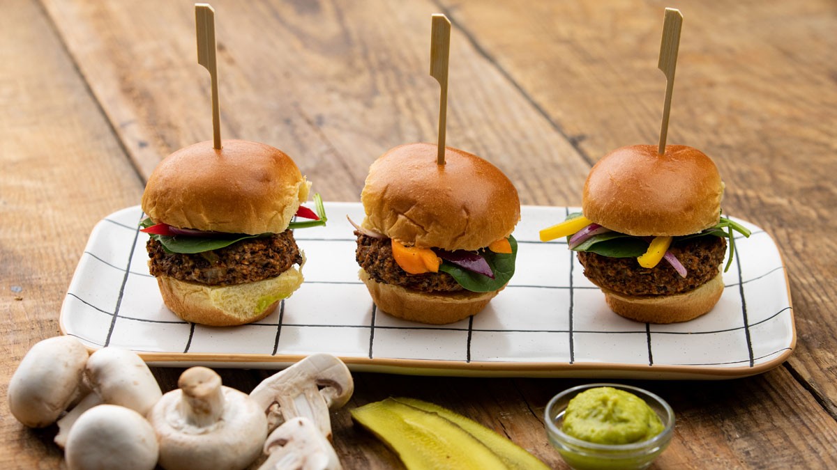 Image of Mini-burgers avec guacamole maison