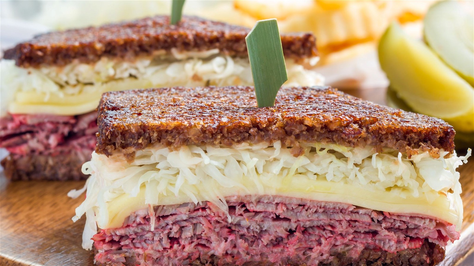 Image of Chicago Style Reuben Sandwich with Corned Beef 