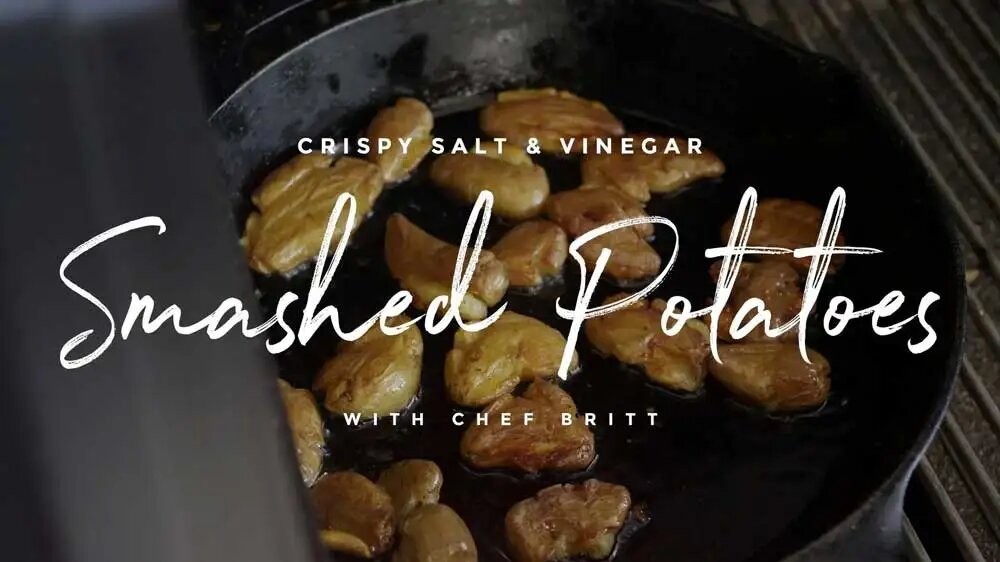Image of Salt & Vinegar Crispy Smashed Potatoes