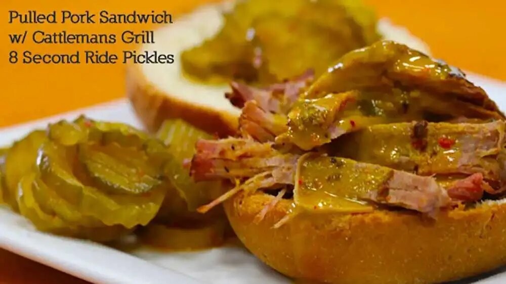 Image of Pulled Pork Sandwich with Cattleman's Grill Spicy Pickles