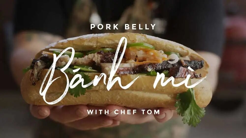 Image of Pork Belly Banh Mi Sandwich