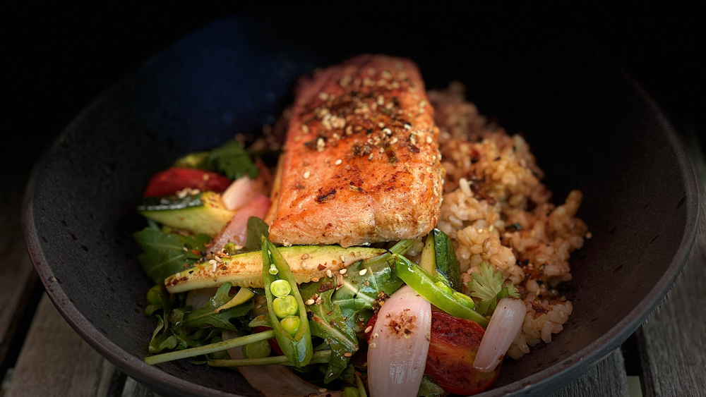 Image of Salmon Bowl with Miso Dressing
