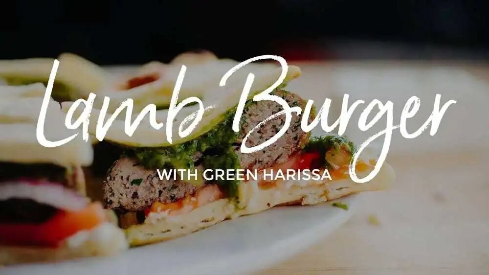 Image of Lamb Burger with Green Harissa