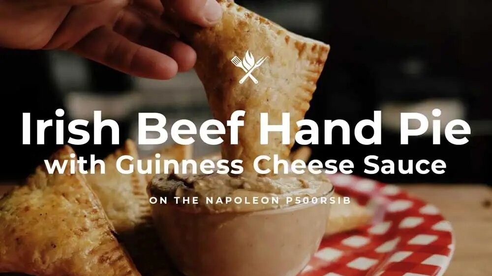 Image of Irish Beef Hand Pie with Guinness Mustard Cheese Sauce