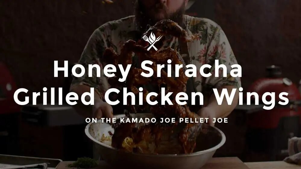 Image of Honey Sriracha Grilled Chicken Wings