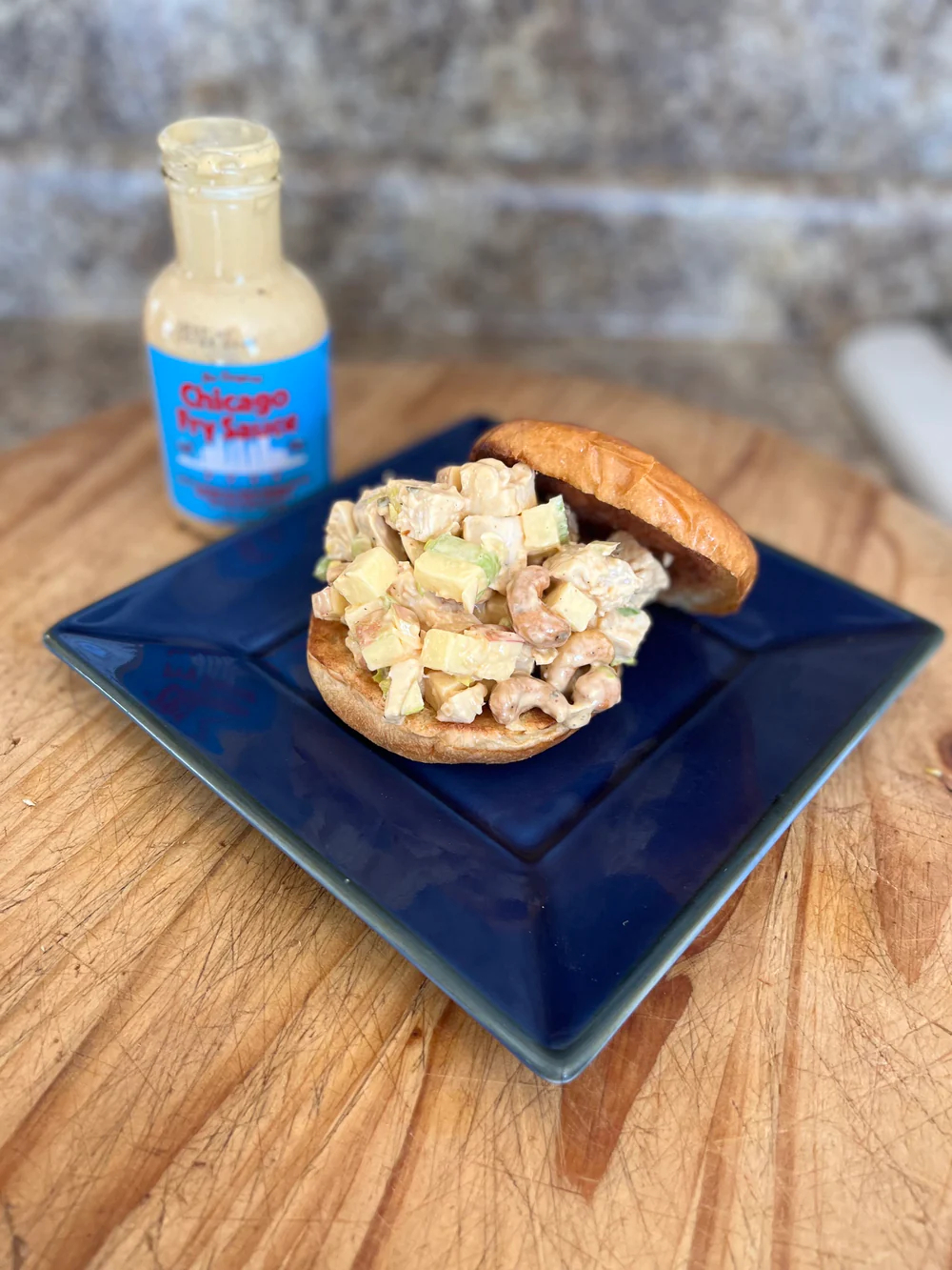 Image of  5 INGREDIENTS CHICKEN, APPLE & CASHEW SALAD - USING CHICAGO FRY SAUCE FROM BIG FORK BRANDS
