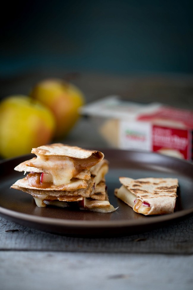 Image of Easy Apple Cheddar Quesadilla Snacks