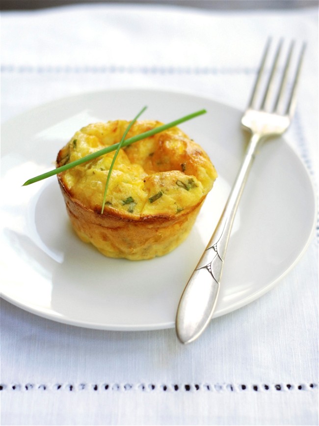 Image of Chive, Cheddar & Green Chili Corn Mini-Quiches