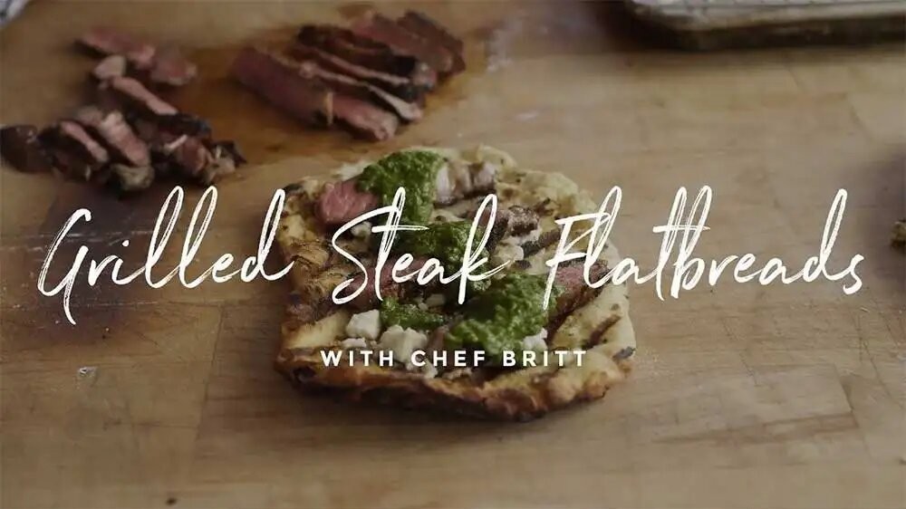 Image of Grilled Steak Flatbreads