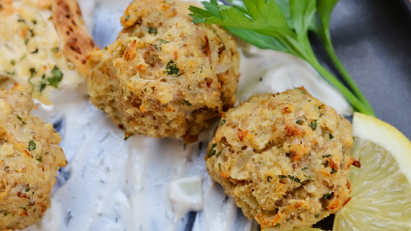 Image of Tuna Meatballs with Tzatziki 