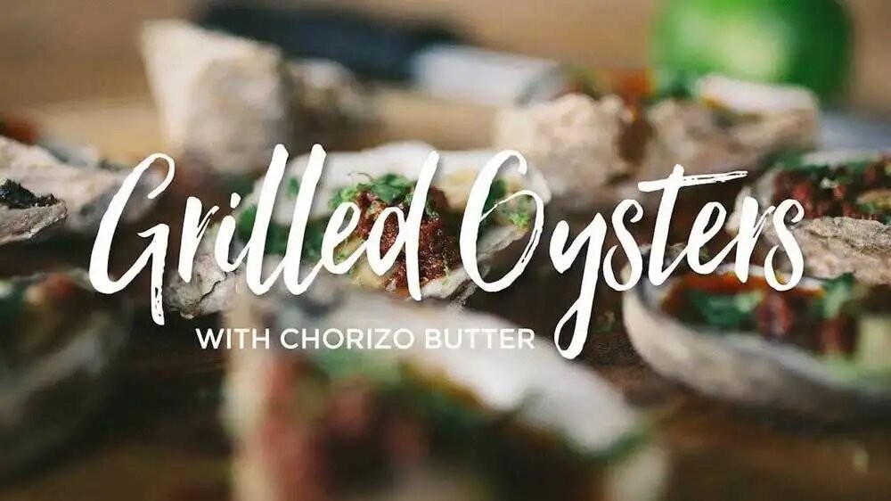 Image of Grilled Oysters with Chorizo Butter