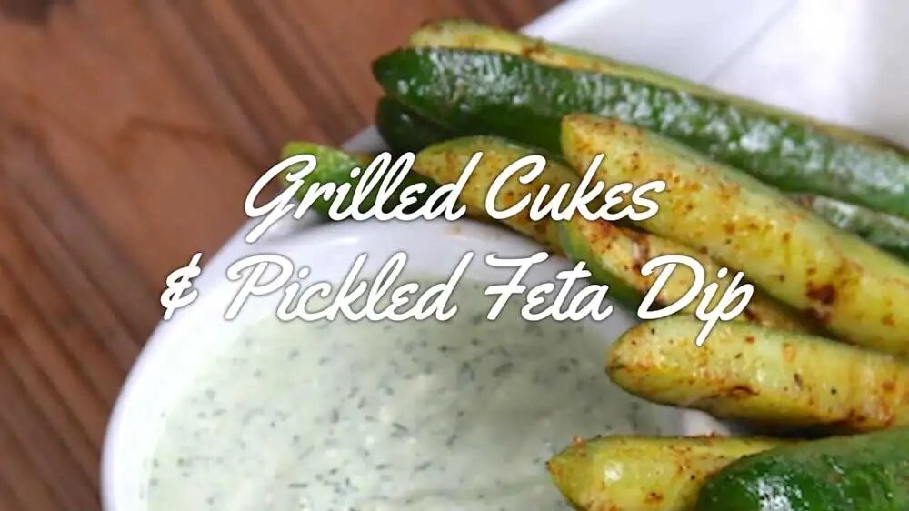 Image of Grilled Cukes & Pickled Feta Dip