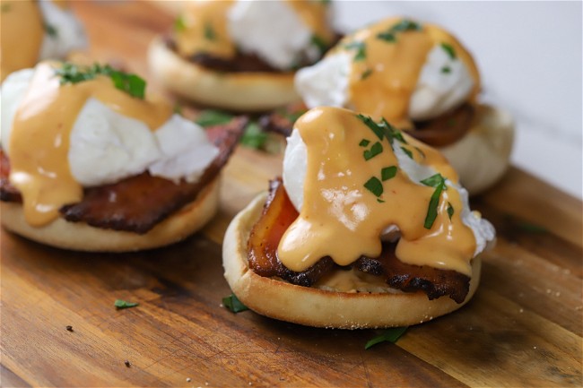 Image of Eggs Benedict with Charon Sauce
