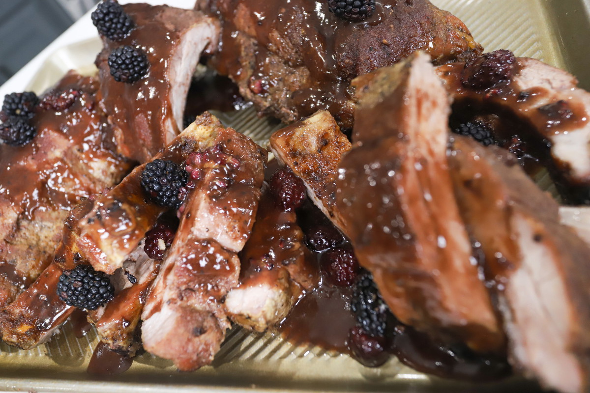 Blackberry Bourbon Ribs