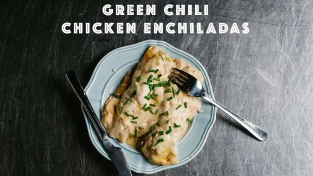 Image of Green Chile Chicken Enchiladas