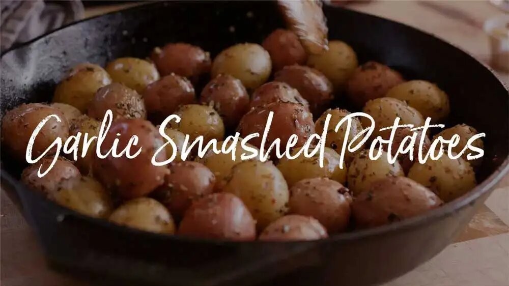 Image of Garlic Smashed Potatoes