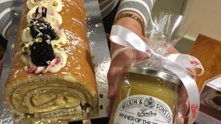 Image of Sophie's lemon curd & white chocolate roulade