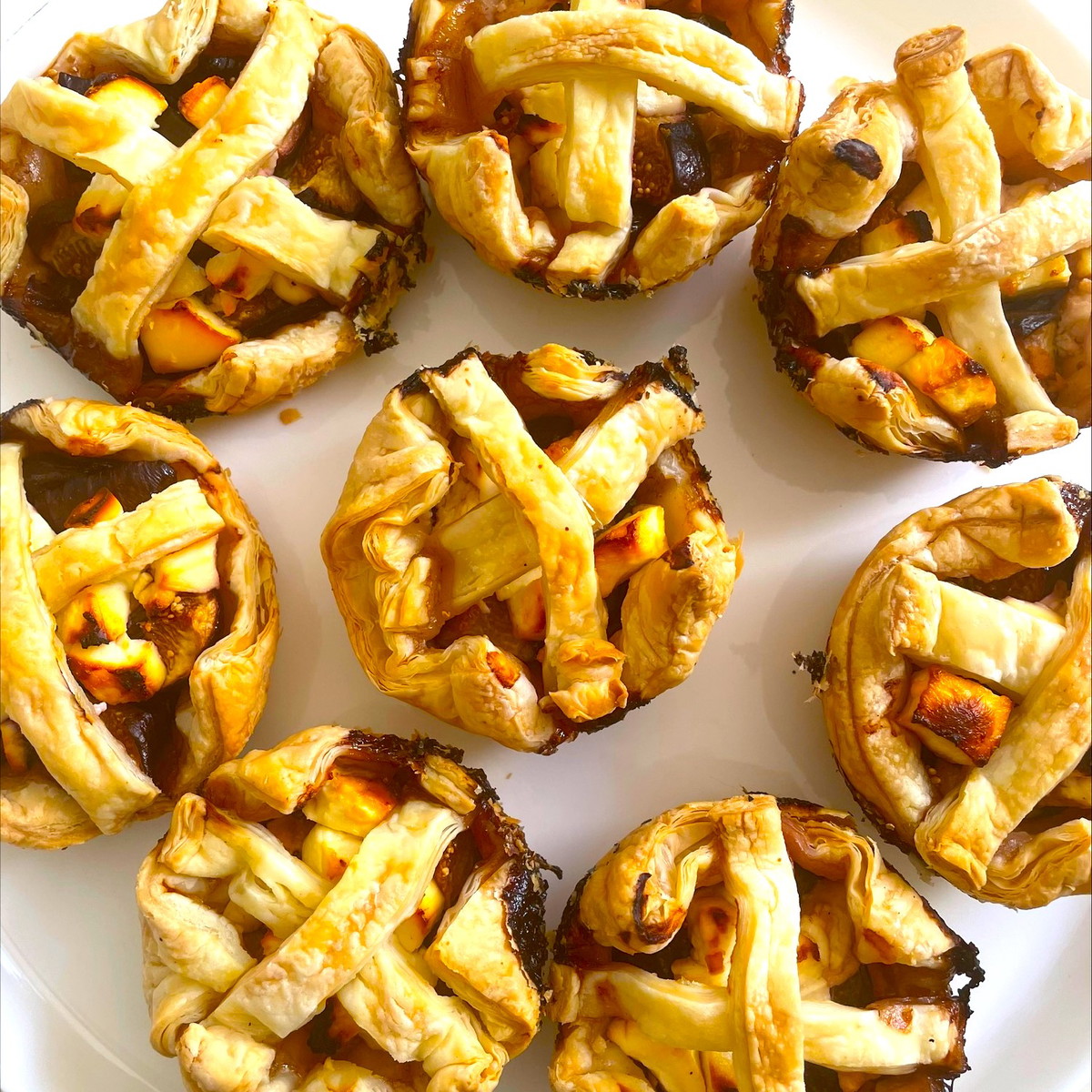 Black Honey Onion Tarts