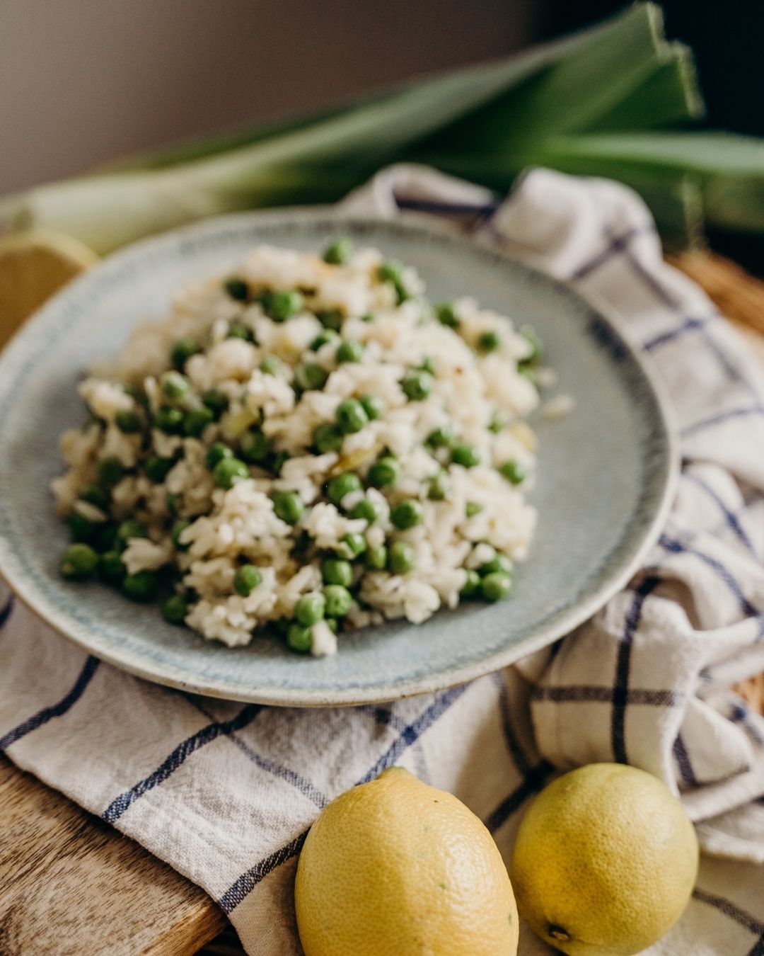Risotto printanier aux asperges et petits pois
