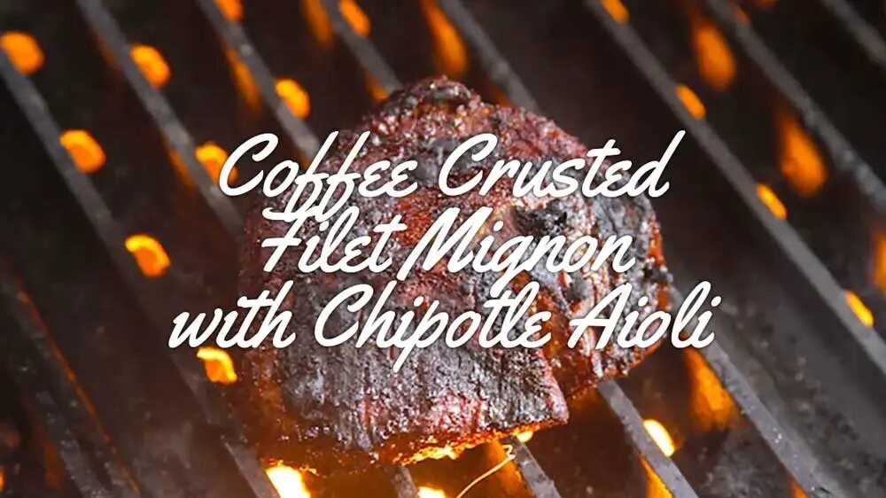 Image of Coffee Crusted Filet Mignon with Chipotle Aioli