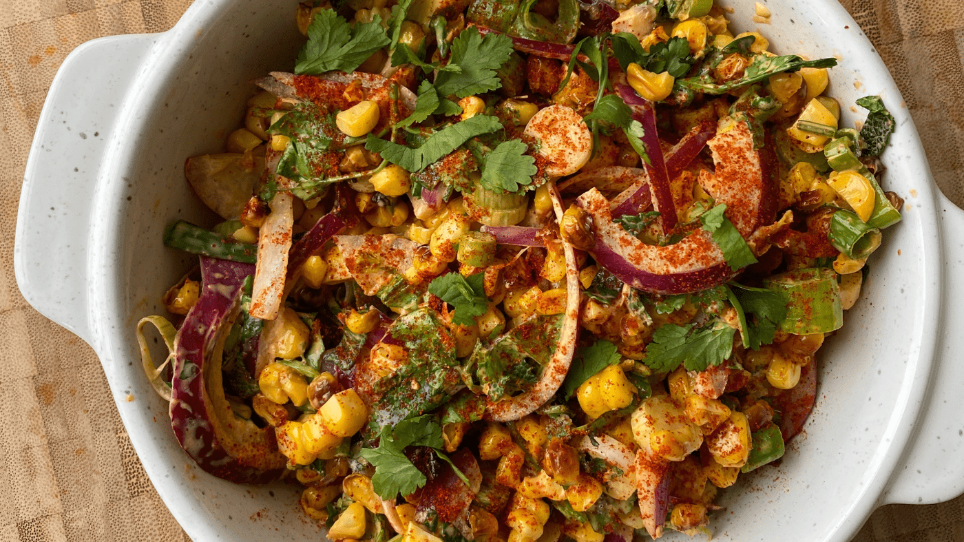 Image of Mexican-Inspired Corn Salad Recipe 