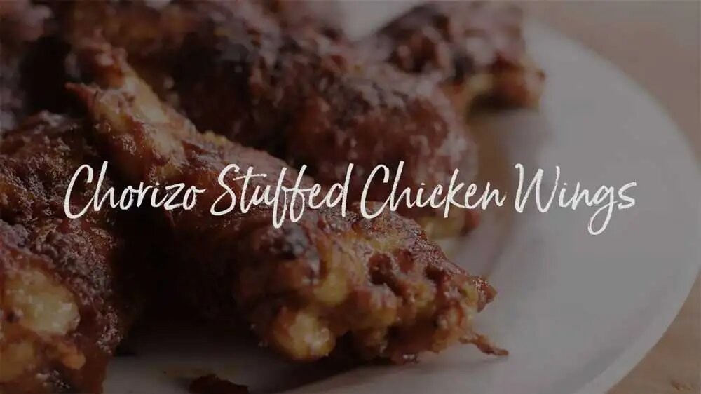 Image of Chorizo Stuffed Chicken Wings