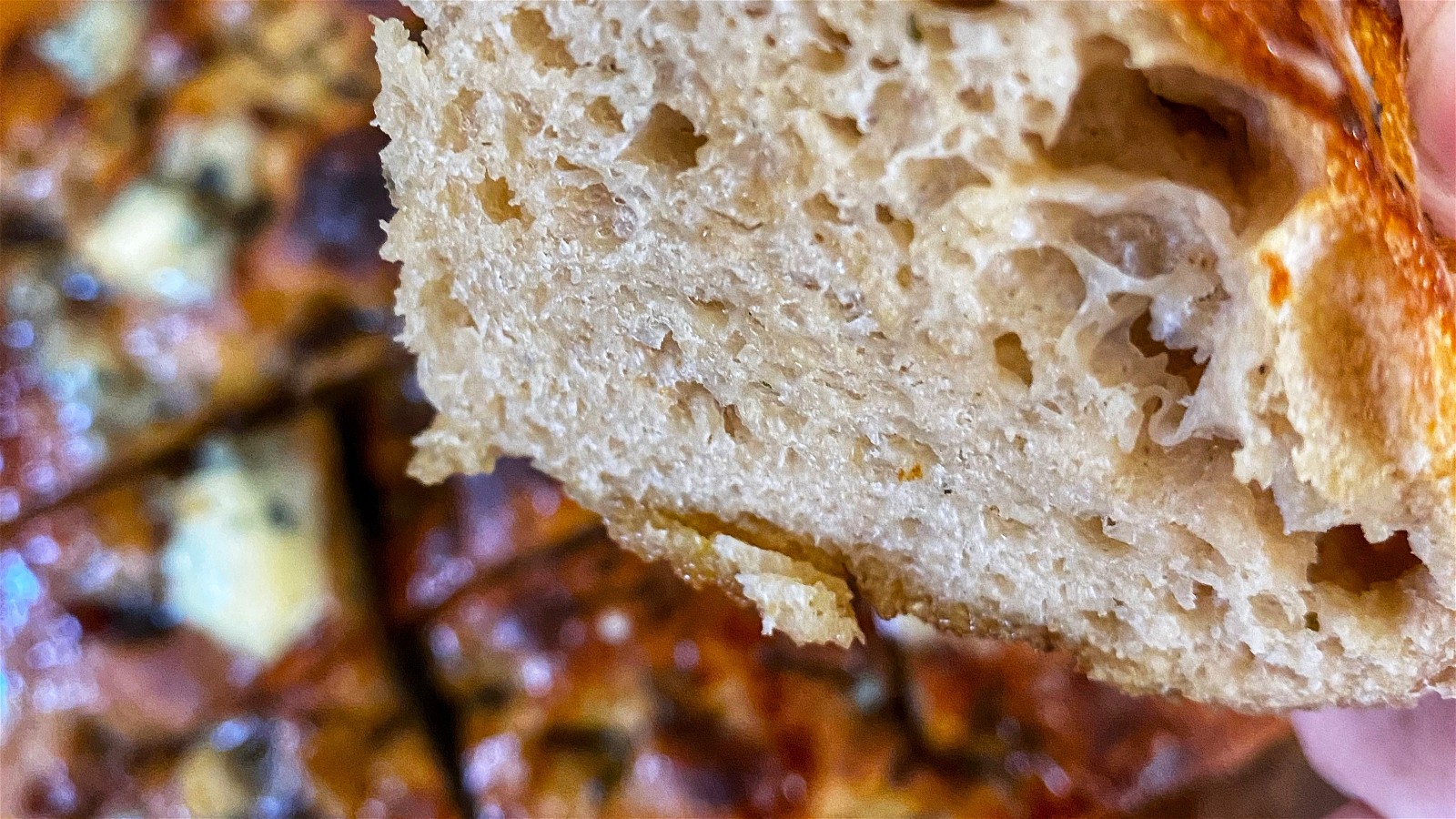 Image of Sourdough Focaccia to top with Black Honey
