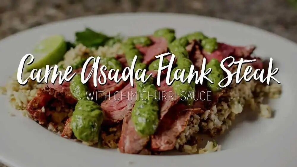 Image of Carne Asada Flank Steak with Chimichurri