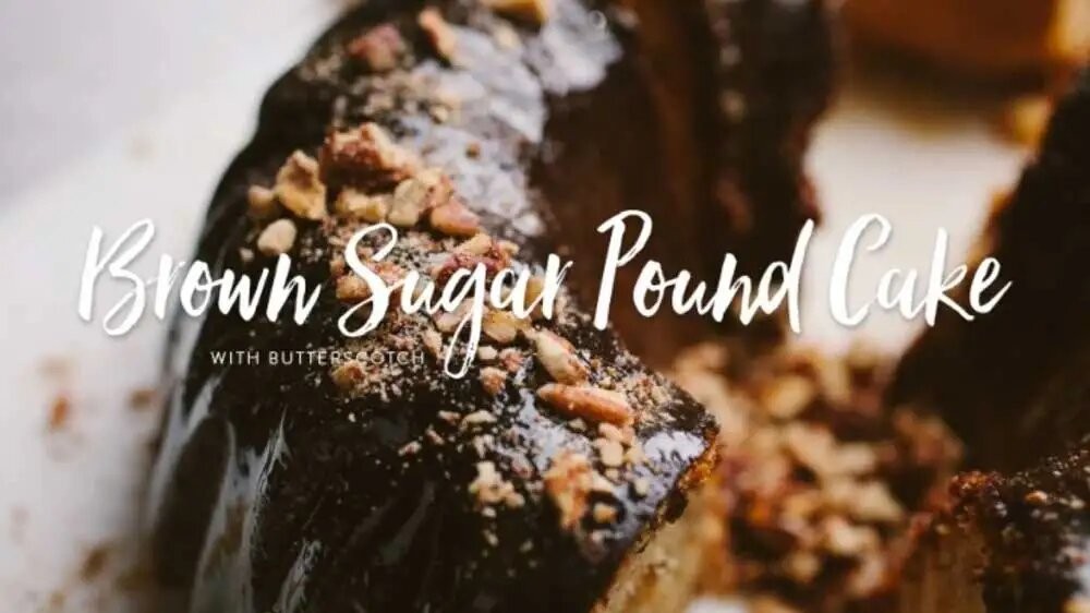 Image of Brown Sugar Pound Cake with Butterscotch Glaze