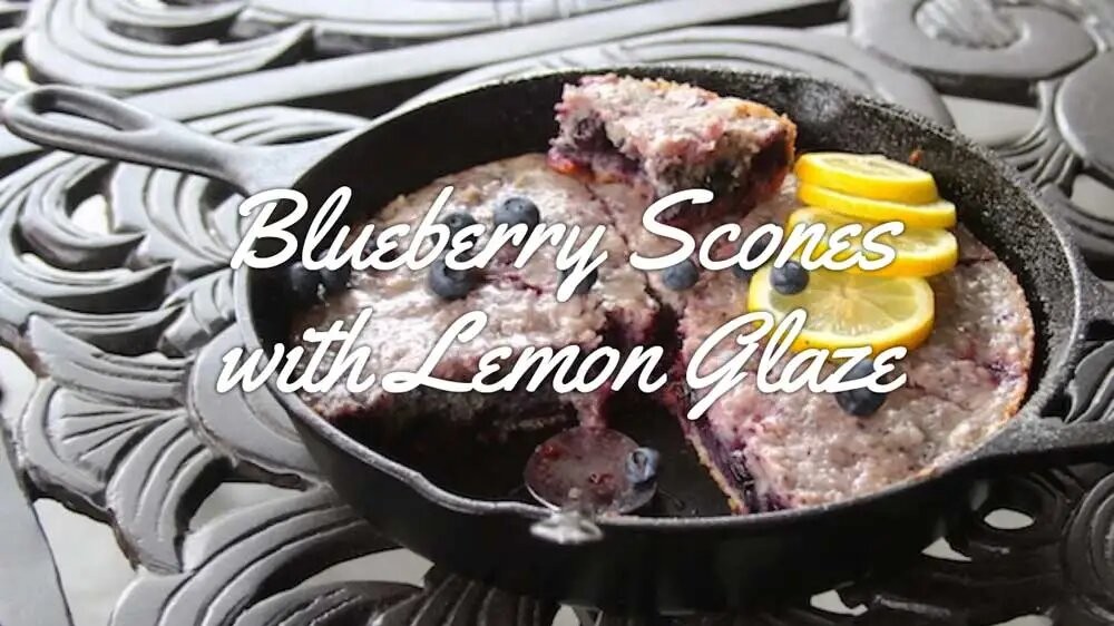 Image of Blueberry Scones with Lemon Glaze