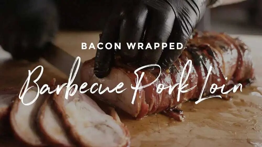 Image of Bacon Wrapped Barbecue Pork Loin